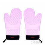 LUFEIYA Coque en Silicone Four Mitt-1 Paire Extra Long Four Professionnel Gloves-Pink - B07GDHJ7XY